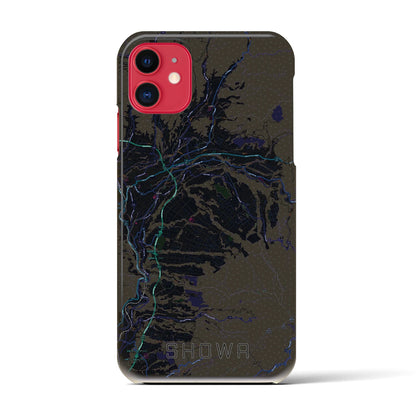 【昭和（群馬県）】地図柄iPhoneケース（バックカバータイプ）