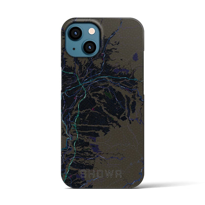 【昭和（群馬県）】地図柄iPhoneケース（バックカバータイプ）