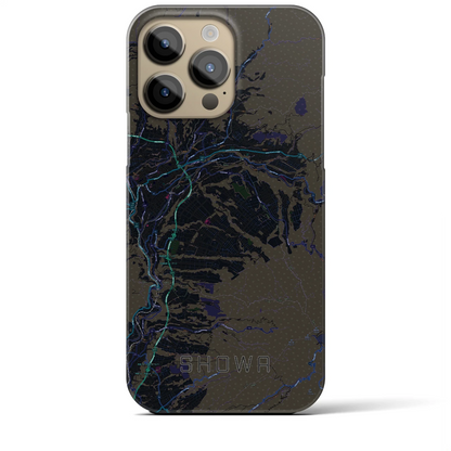 【昭和（群馬県）】地図柄iPhoneケース（バックカバータイプ）