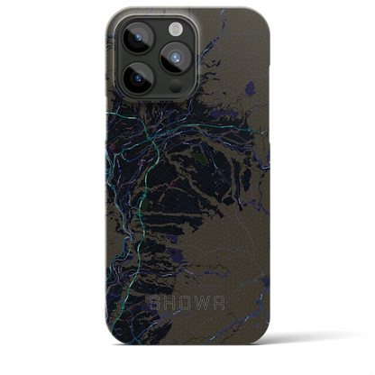 【昭和（群馬県）】地図柄iPhoneケース（バックカバータイプ）