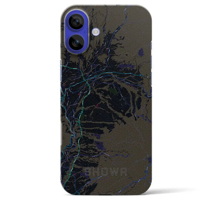 【昭和（群馬県）】地図柄iPhoneケース（バックカバータイプ）