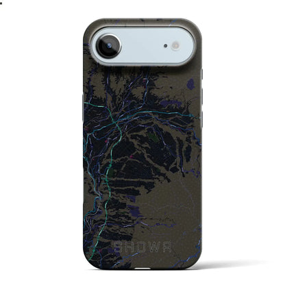 【昭和（群馬県）】地図柄iPhoneケース（バックカバータイプ）