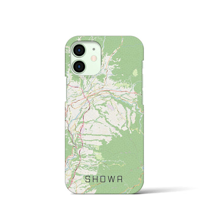 【昭和（群馬県）】地図柄iPhoneケース（バックカバータイプ）