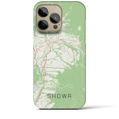 【昭和（群馬県）】地図柄iPhoneケース（バックカバータイプ）