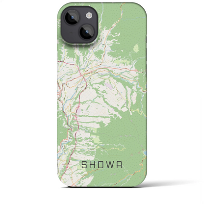 【昭和（群馬県）】地図柄iPhoneケース（バックカバータイプ）