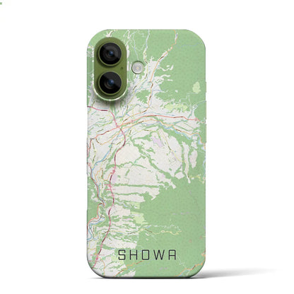 【昭和（群馬県）】地図柄iPhoneケース（バックカバータイプ）