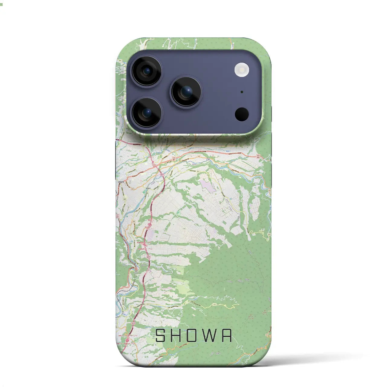 【昭和（群馬県）】地図柄iPhoneケース（バックカバータイプ）