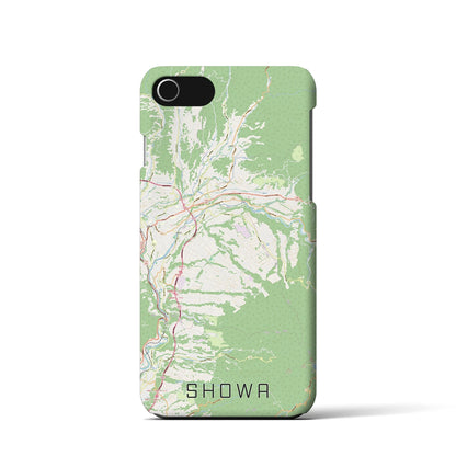 【昭和（群馬県）】地図柄iPhoneケース（バックカバータイプ）