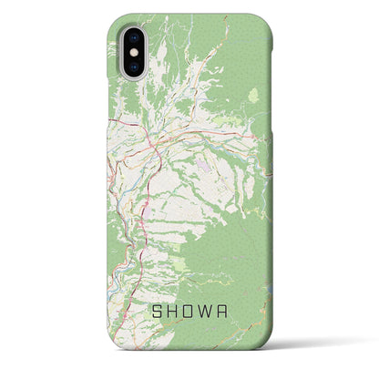 【昭和（群馬県）】地図柄iPhoneケース（バックカバータイプ）