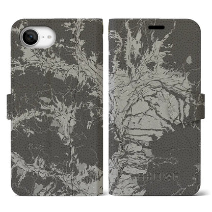 【昭和（群馬県）】地図柄iPhoneケース（手帳タイプ）