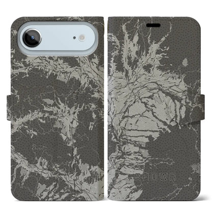 【昭和（群馬県）】地図柄iPhoneケース（手帳タイプ）