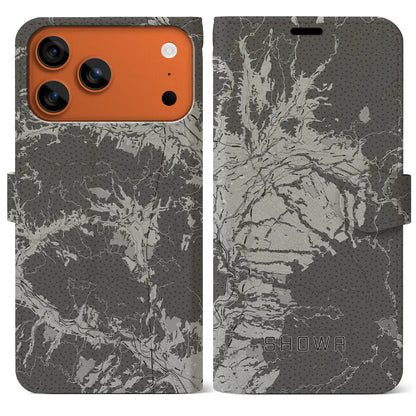 【昭和（群馬県）】地図柄iPhoneケース（手帳タイプ）