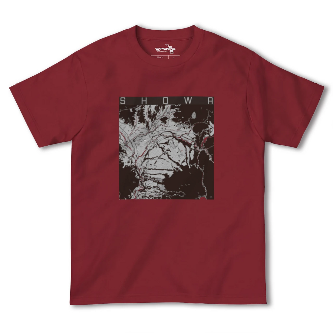 【昭和(群馬県)】地図柄ヘビーウェイトTシャツ