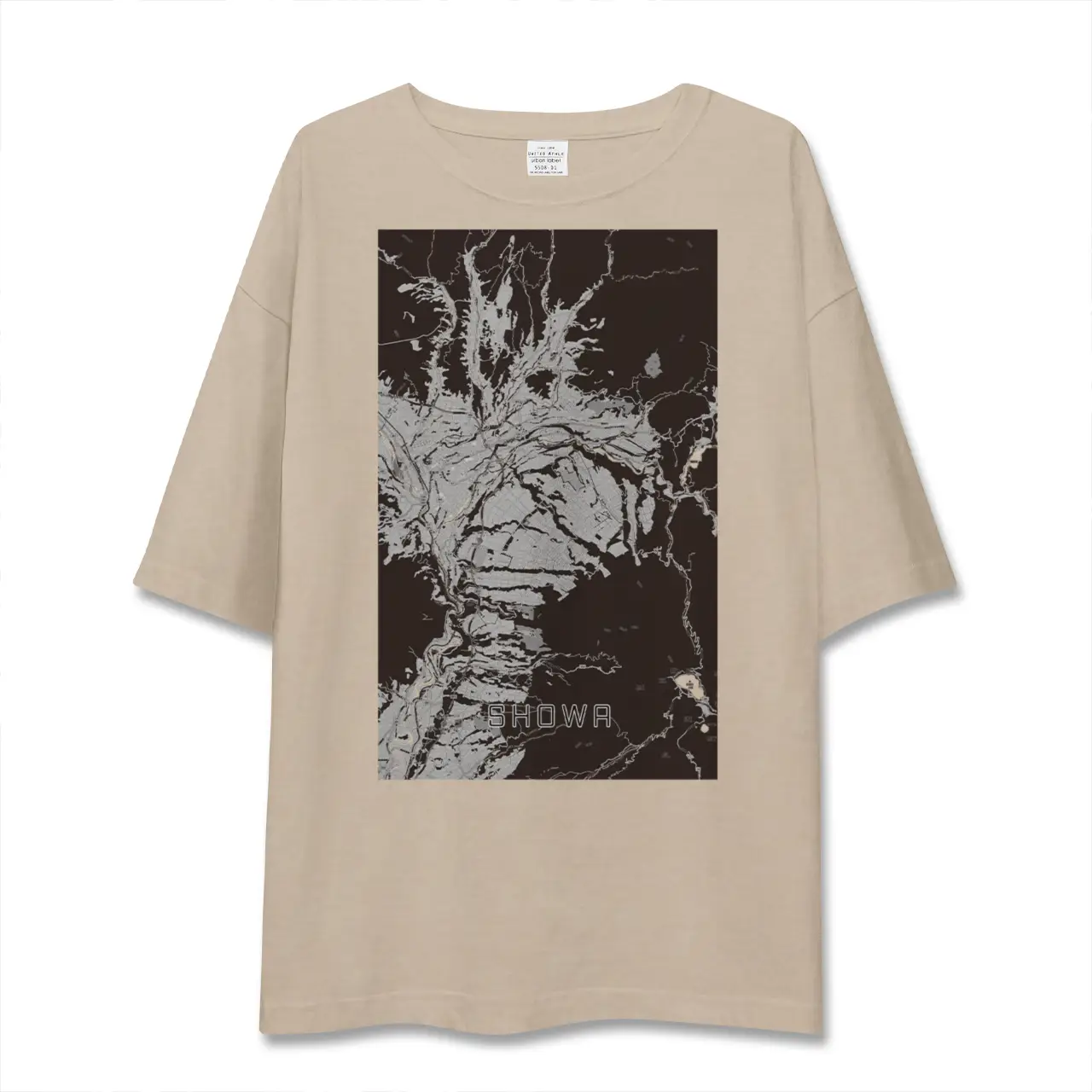 【昭和（群馬県）】地図柄ビッグシルエットTシャツ