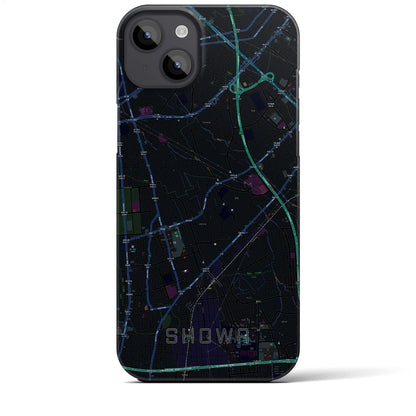 【昭和（山梨県）】地図柄iPhoneケース（バックカバータイプ）