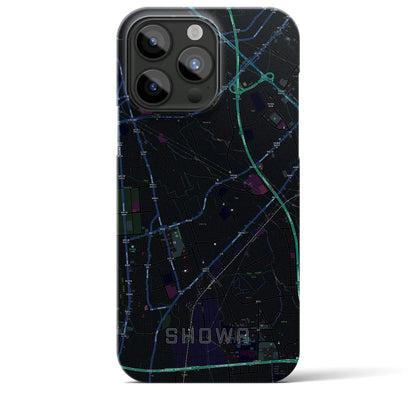 【昭和（山梨県）】地図柄iPhoneケース（バックカバータイプ）