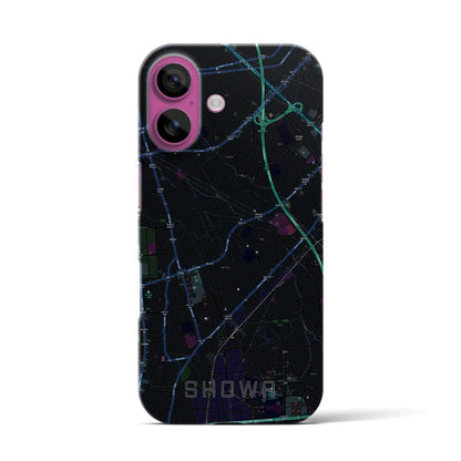 【昭和（山梨県）】地図柄iPhoneケース（バックカバータイプ）