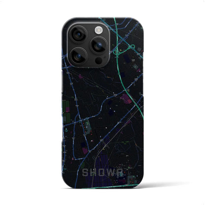 【昭和（山梨県）】地図柄iPhoneケース（バックカバータイプ）