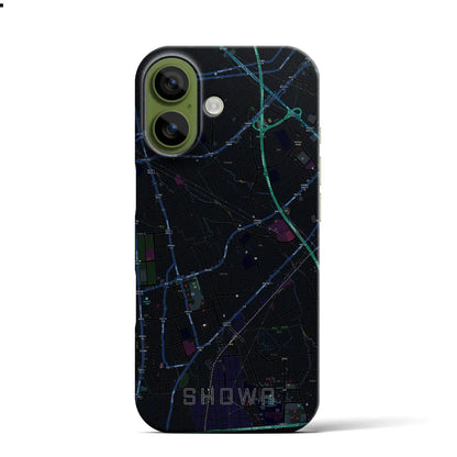 【昭和（山梨県）】地図柄iPhoneケース（バックカバータイプ）