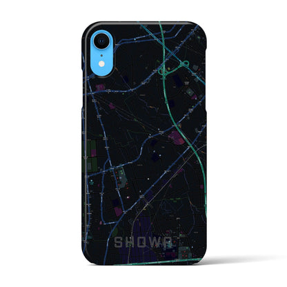 【昭和（山梨県）】地図柄iPhoneケース（バックカバータイプ）