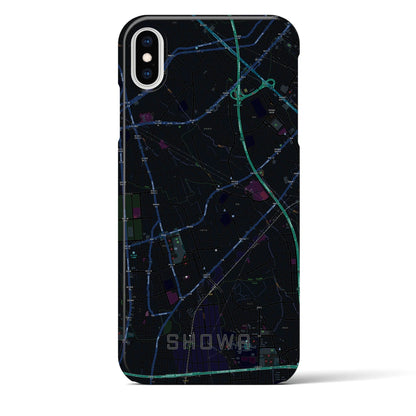 【昭和（山梨県）】地図柄iPhoneケース（バックカバータイプ）