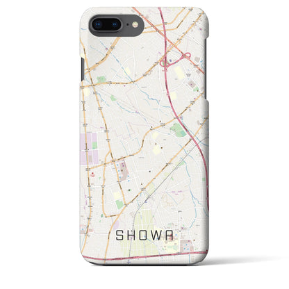 【昭和（山梨県）】地図柄iPhoneケース（バックカバータイプ）