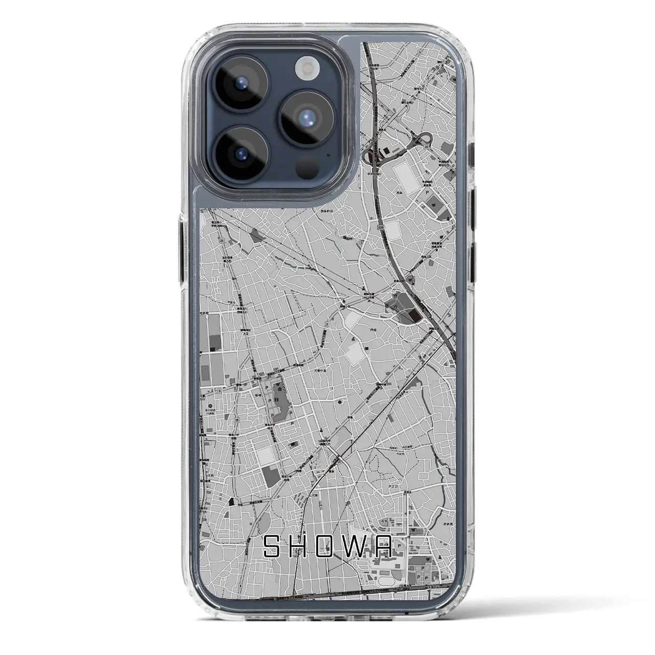 【昭和（山梨県）】地図柄iPhoneケース（MagSafeタイプ）