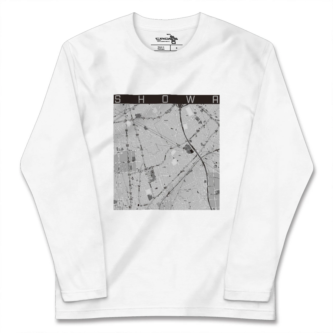 【昭和(山梨県)】地図柄ロングスリーブTシャツ