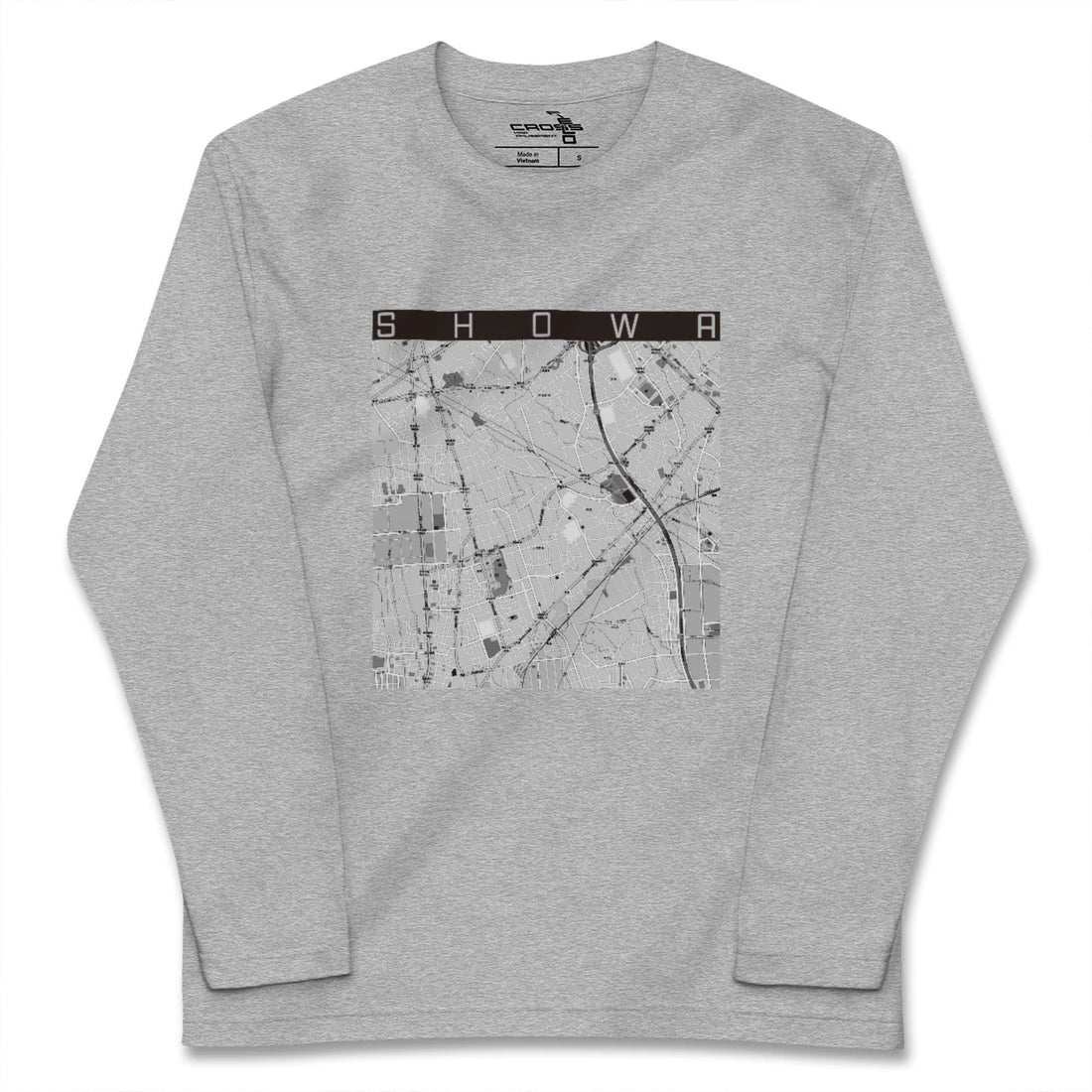 【昭和（山梨県）】地図柄ロングスリーブTシャツ