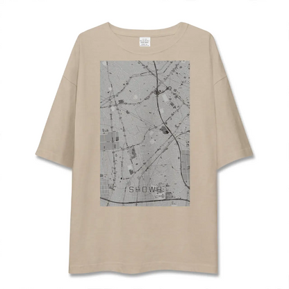 【昭和（山梨県）】地図柄ビッグシルエットTシャツ