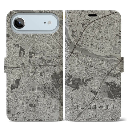 【宿河原（神奈川県）】地図柄iPhoneケース（手帳タイプ）