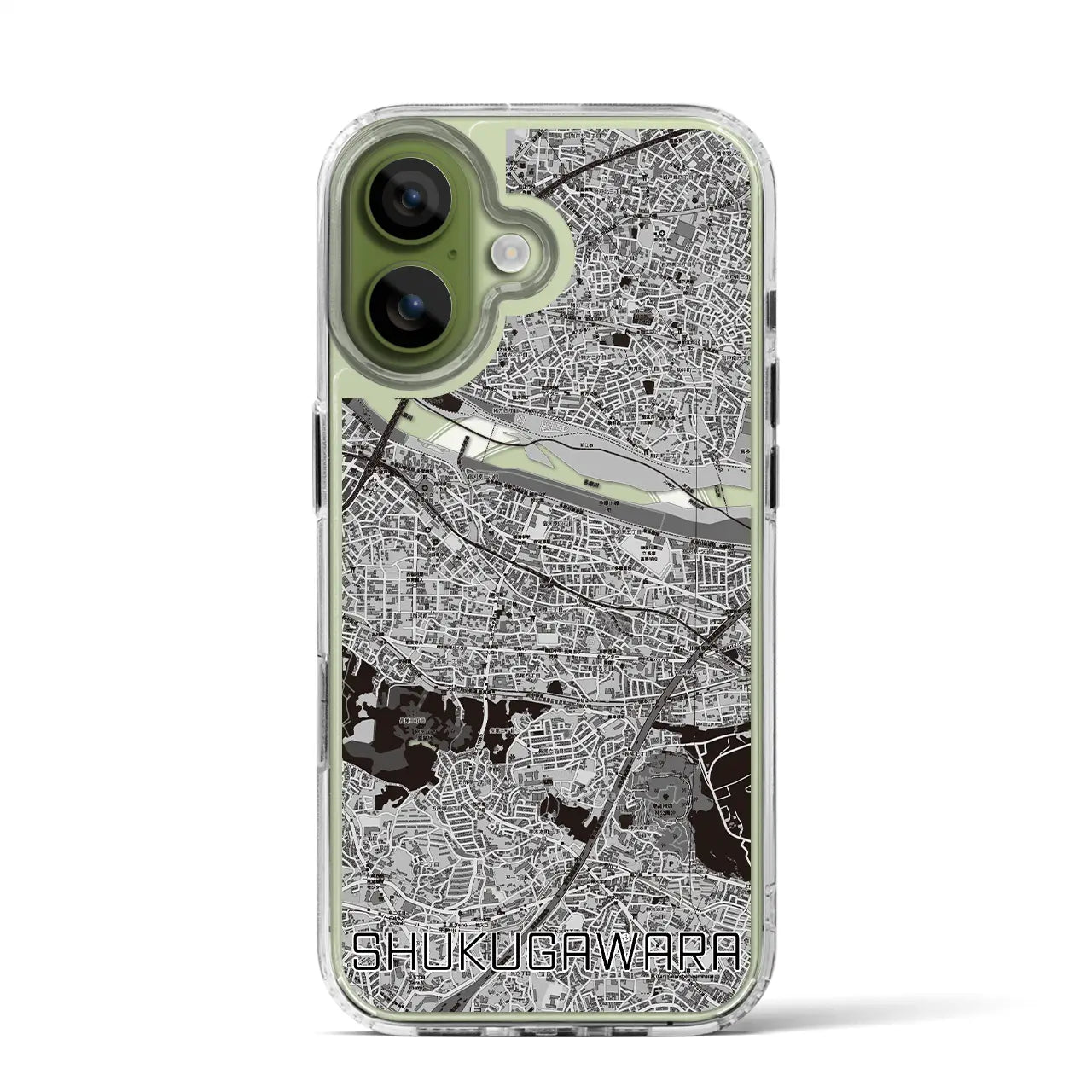 【宿河原（神奈川県）】地図柄iPhoneケース（MagSafeタイプ）