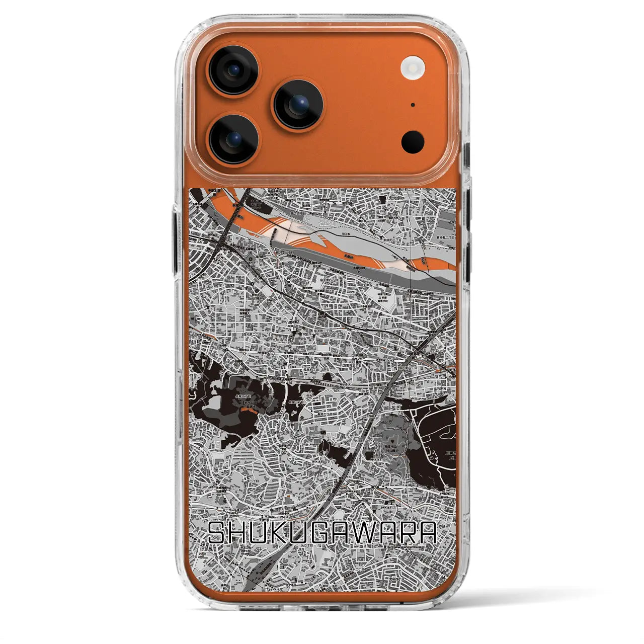 【宿河原（神奈川県）】地図柄iPhoneケース（MagSafeタイプ）