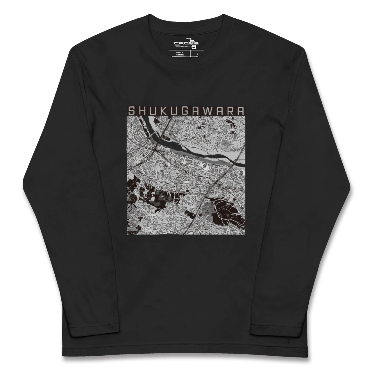 【宿河原（神奈川県）】地図柄ロングスリーブTシャツ