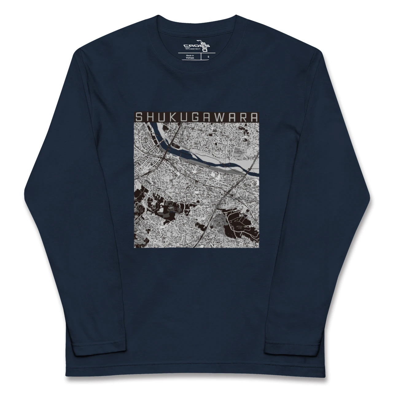 【宿河原（神奈川県）】地図柄ロングスリーブTシャツ