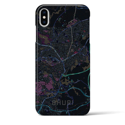 【首里（沖縄県）】地図柄iPhoneケース（バックカバータイプ）