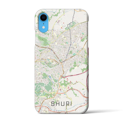 【首里（沖縄県）】地図柄iPhoneケース（バックカバータイプ）