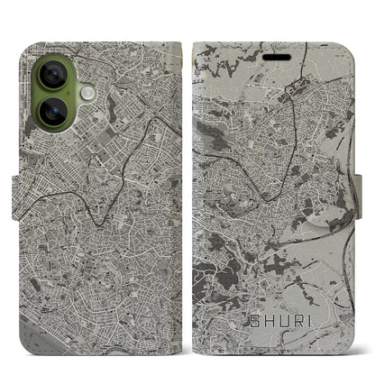 【首里（沖縄県）】地図柄iPhoneケース（手帳タイプ）