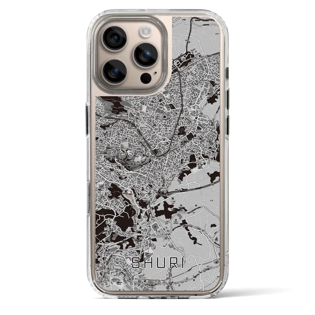 【首里（沖縄県）】地図柄iPhoneケース（MagSafeタイプ）