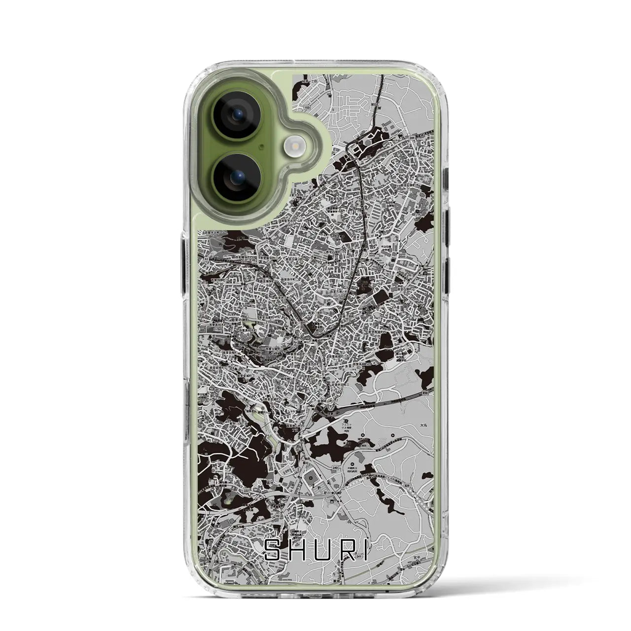 【首里（沖縄県）】地図柄iPhoneケース（MagSafeタイプ）