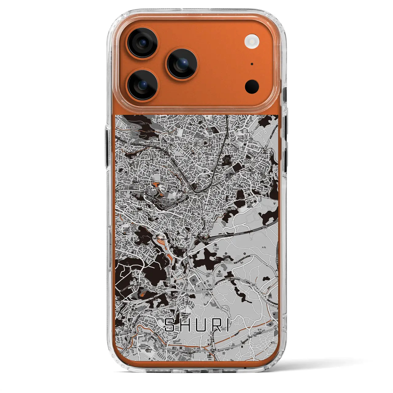 【首里（沖縄県）】地図柄iPhoneケース（MagSafeタイプ）