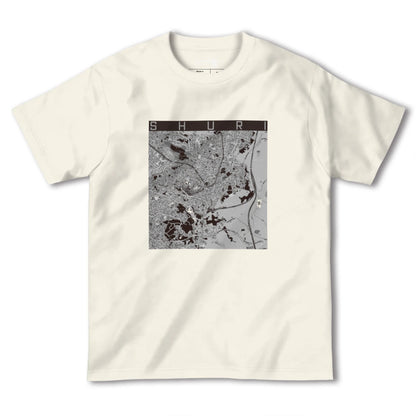 【首里（沖縄県）】地図柄ヘビーウェイトTシャツ