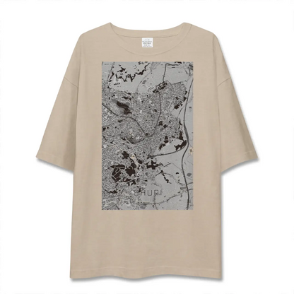 【首里（沖縄県）】地図柄ビッグシルエットTシャツ