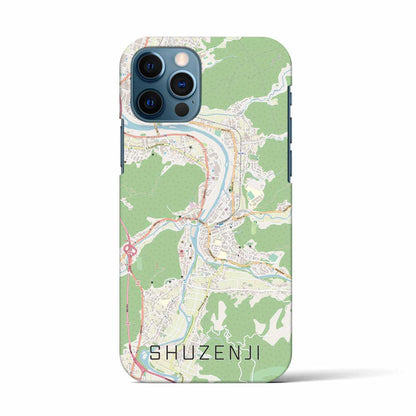 【修善寺（静岡県）】地図柄iPhoneケース（バックカバータイプ）