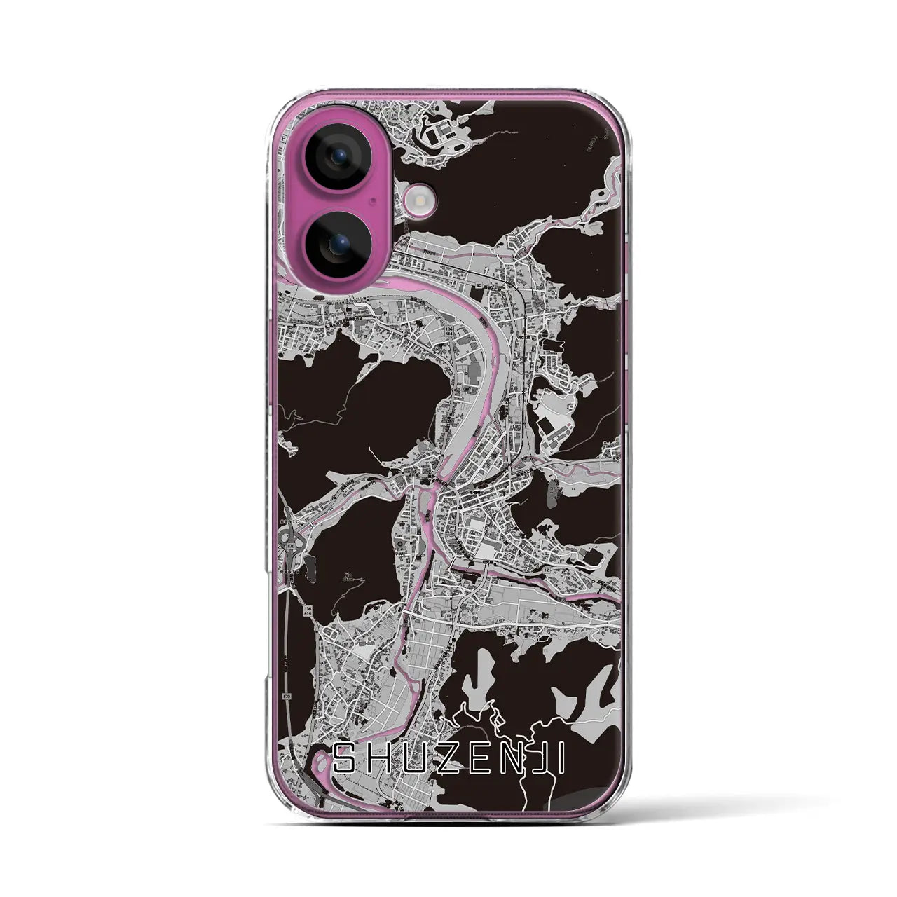 【修善寺（静岡県）】地図柄iPhoneケース（クリアタイプ）