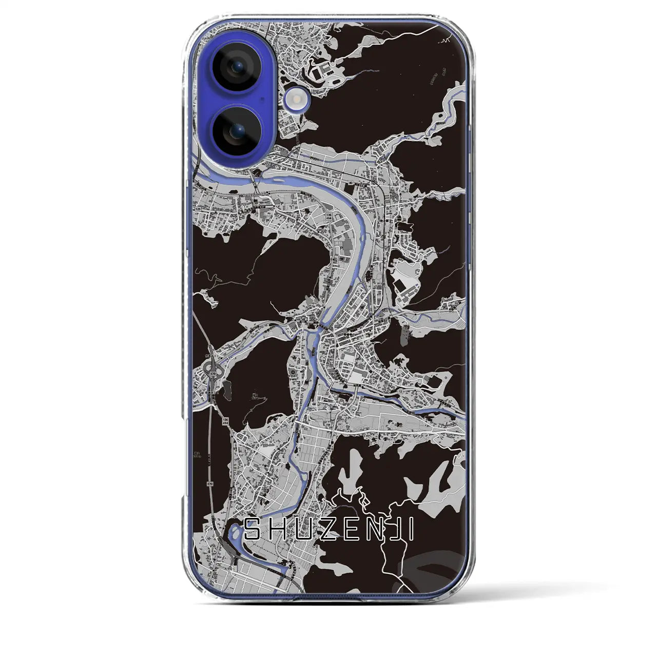 【修善寺（静岡県）】地図柄iPhoneケース（クリアタイプ）