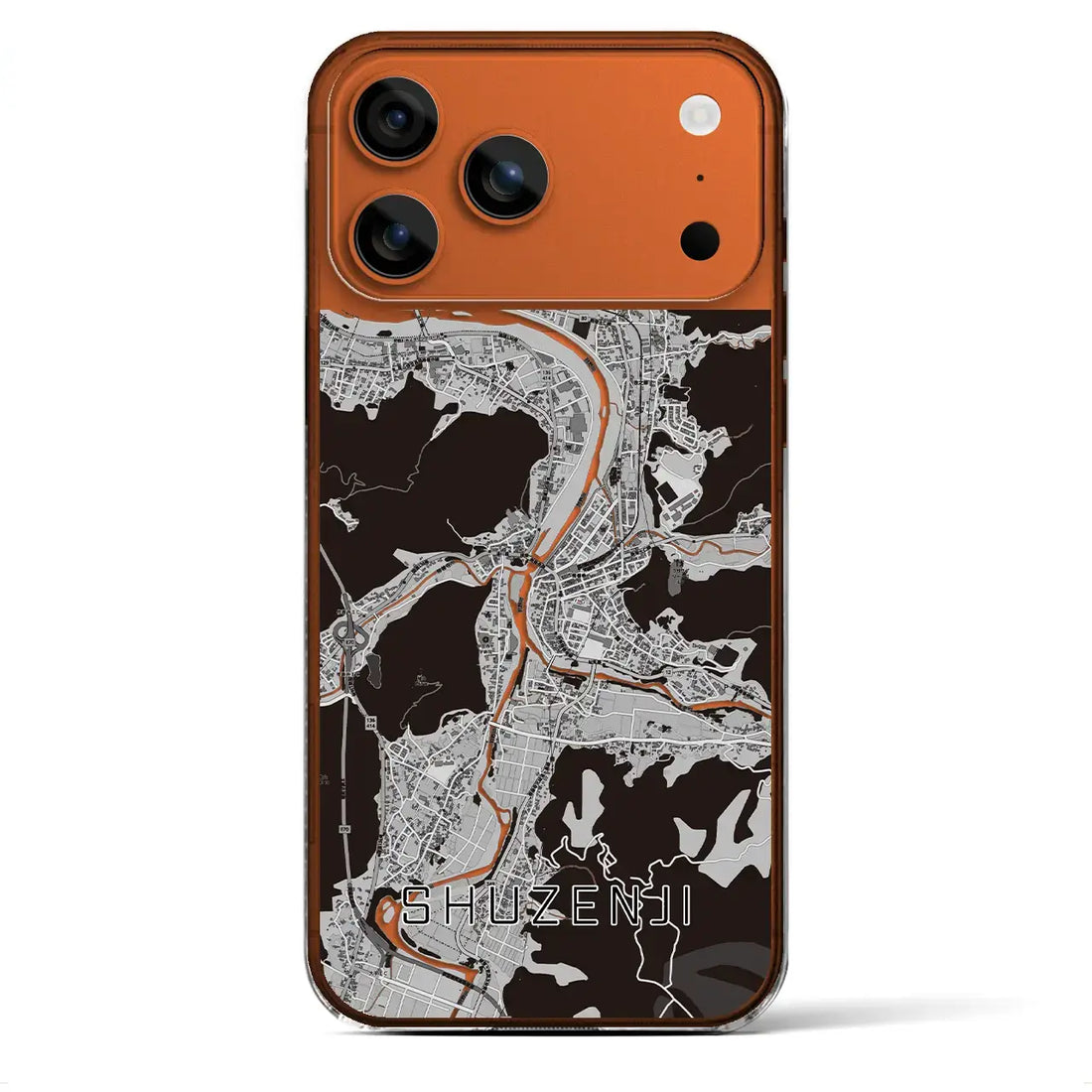 【修善寺（静岡県）】地図柄iPhoneケース（クリアタイプ）