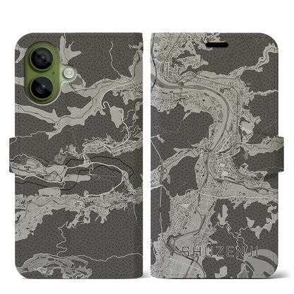 【修善寺（静岡県）】地図柄iPhoneケース（手帳タイプ）