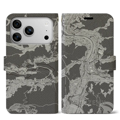 【修善寺（静岡県）】地図柄iPhoneケース（手帳タイプ）