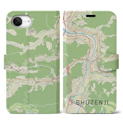 【修善寺（静岡県）】地図柄iPhoneケース（手帳タイプ）